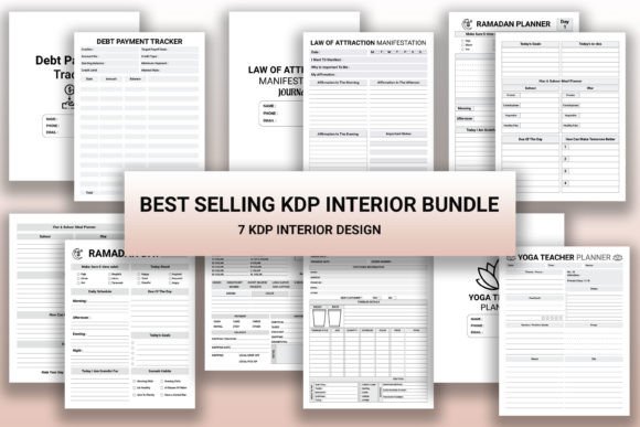 7 Best Selling KDP Interiors Bundle: A Publisher's Toolkit