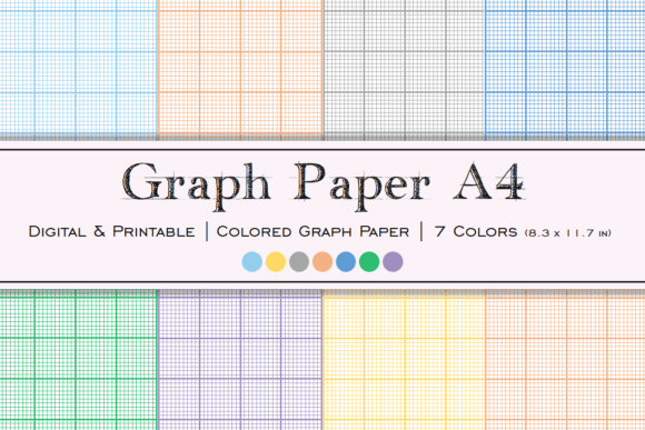 Colored Graph Paper A4 – Your Flexible Digital Toolkit for Projects and Publishing