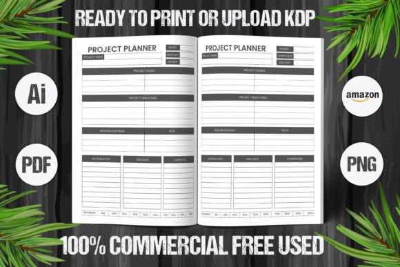 The Project Planner 2023–2024 KDP Interiors: Your Blueprint for Organized Achievement