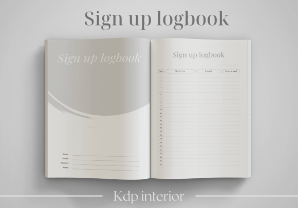 Understanding the Sign Up Logbook KDP Interior