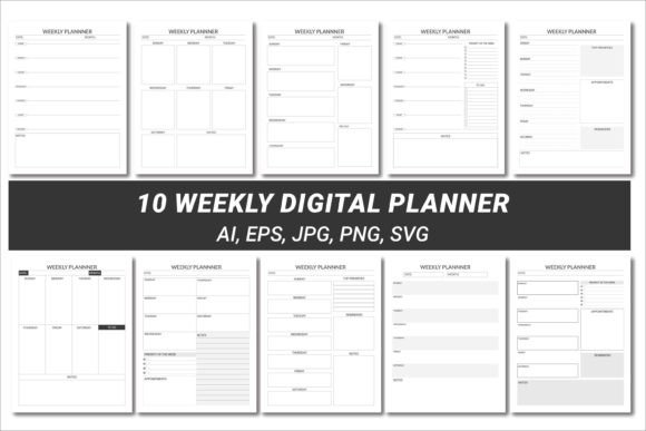 Weekly Planner: Modern Design for Creators